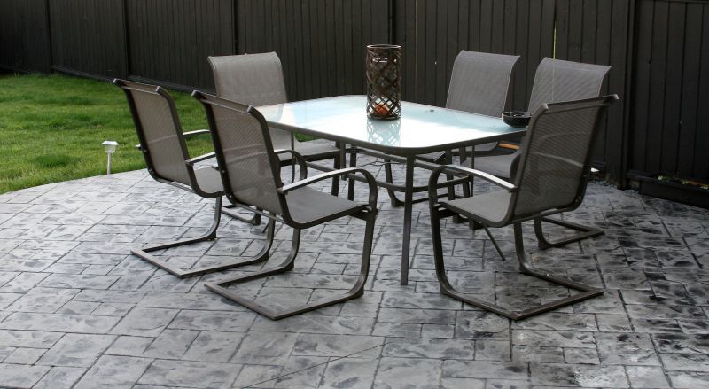 Outdoor Patio with Refinished Surface