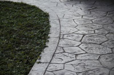 Stamped Concrete Sidewalk