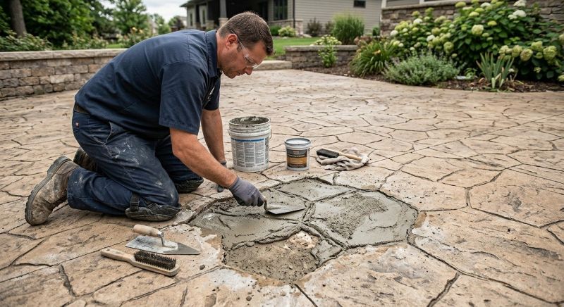 Decorative Concrete Repair in Castle Rock, CO